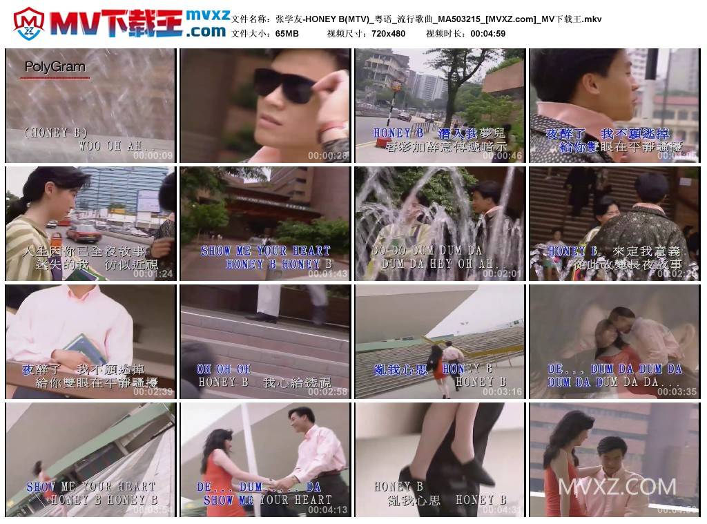 张学友-HONEY B(MTV)_粤语_流行歌曲_MA503215